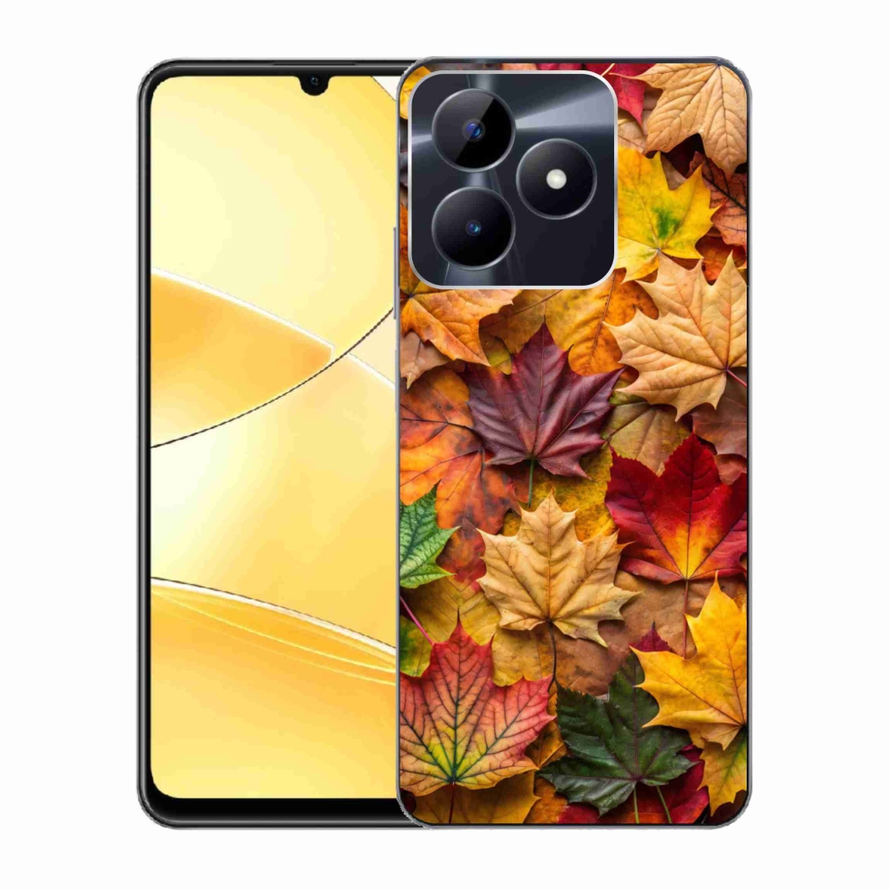 Gélový kryt mmCase na Realme C51/C53 - javorové listy 2