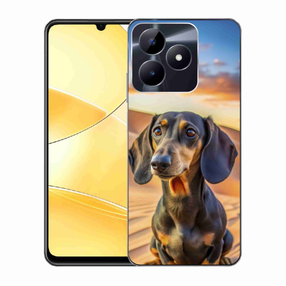 Gélový kryt mmCase na Realme C51/C53 - jazvečík 3