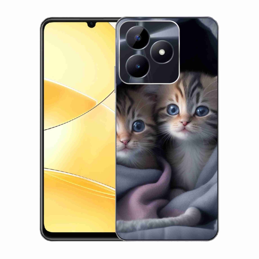 Gélový kryt mmCase na Realme C51/C53 - mačacie duo 2