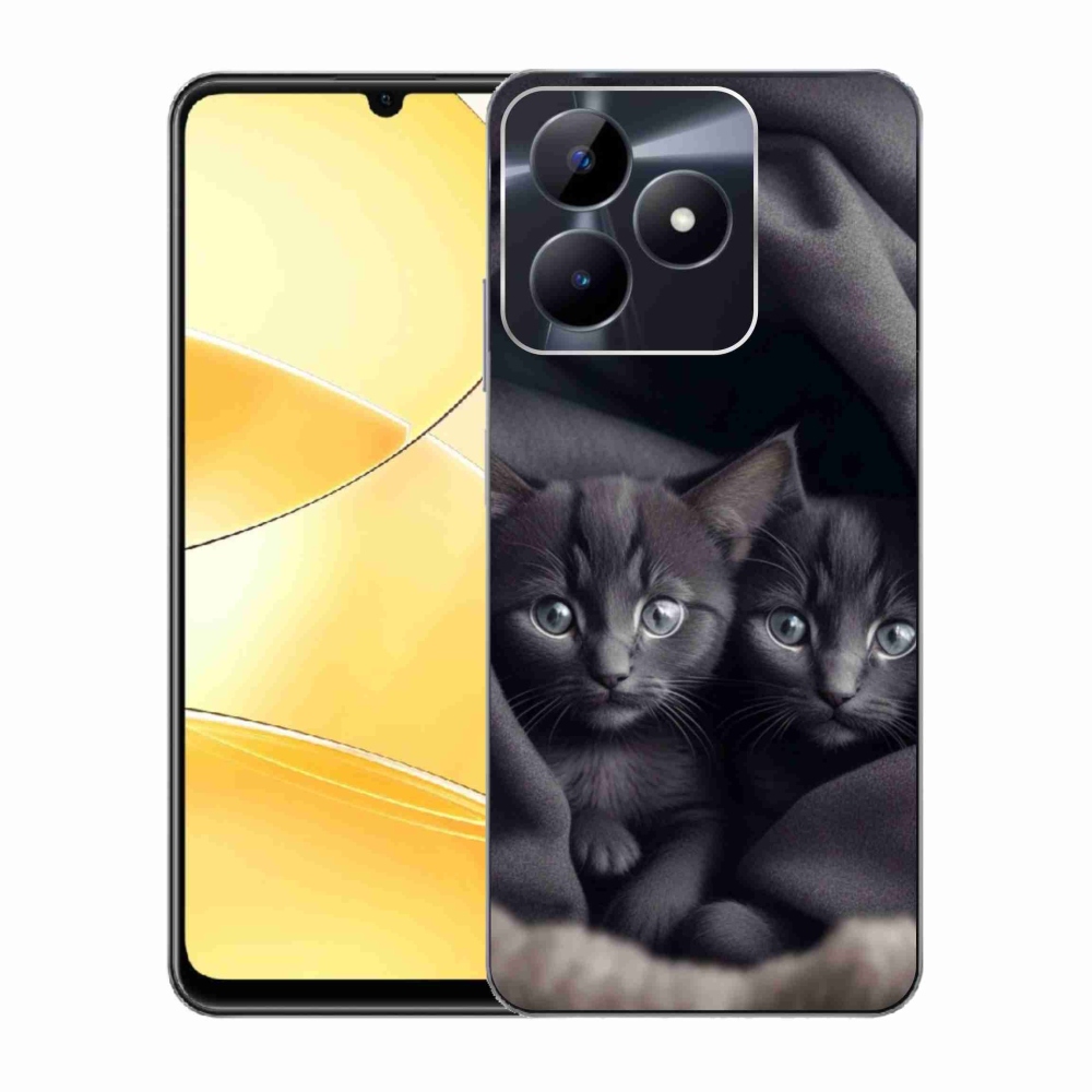 Gélový kryt mmCase na Realme C51/C53 - mačacie duo