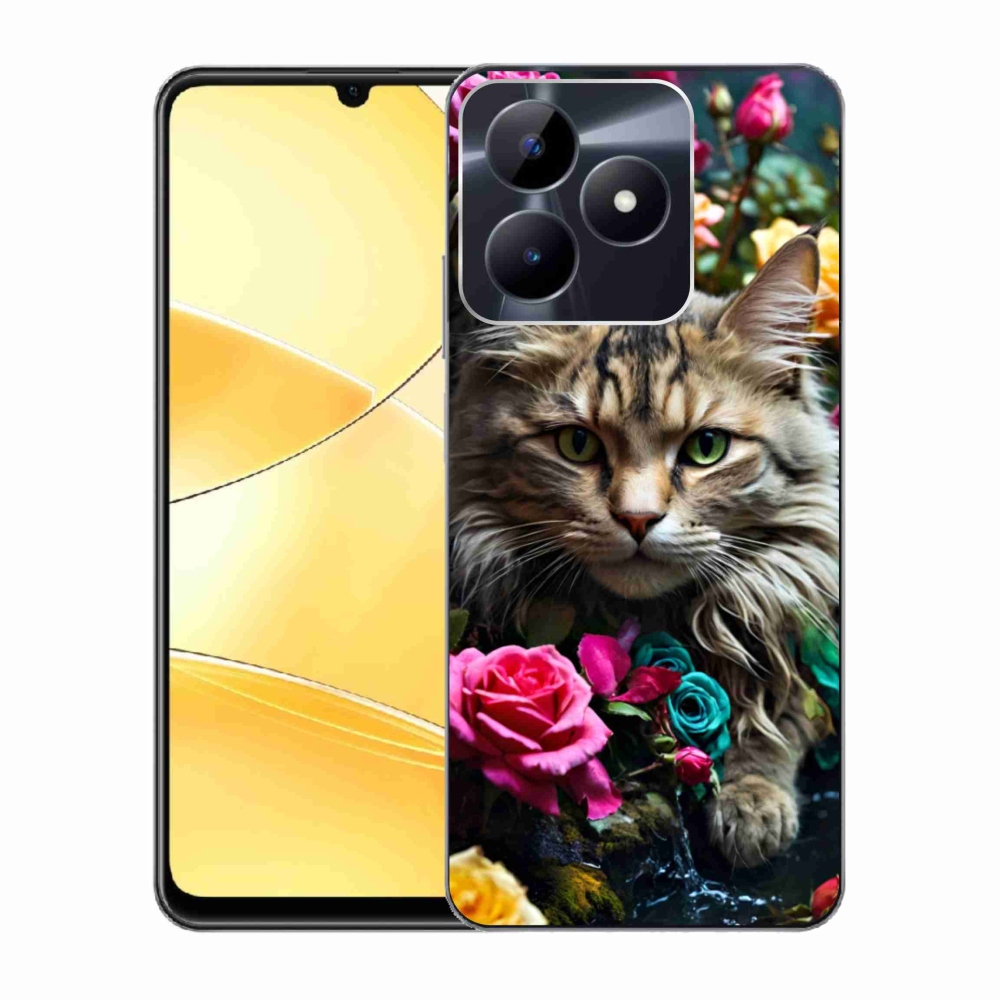 Gélový kryt mmCase na Realme C51/C53 - mačacie pohľad 2