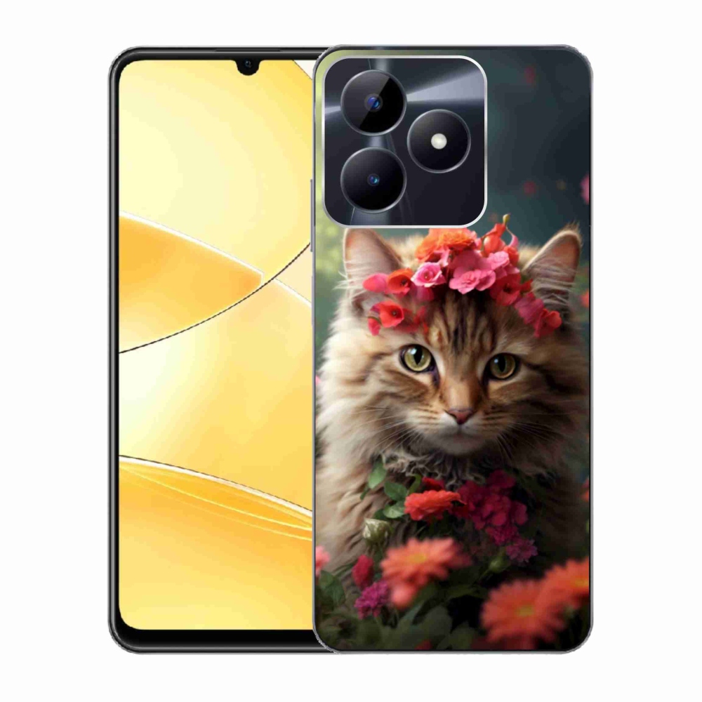 Gélový kryt mmCase na Realme C51/C53 - mačacia princezná