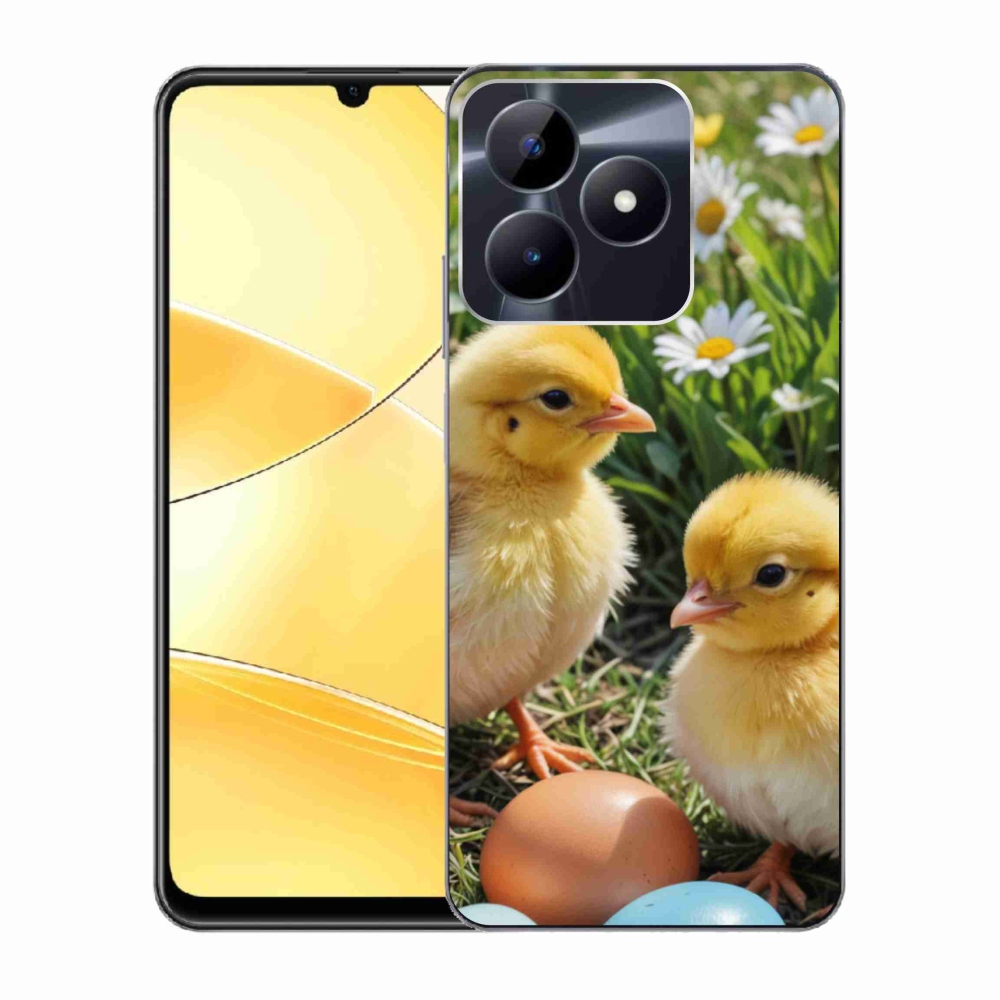Gélový kryt mmCase na Realme C51/C53 - kuriatka