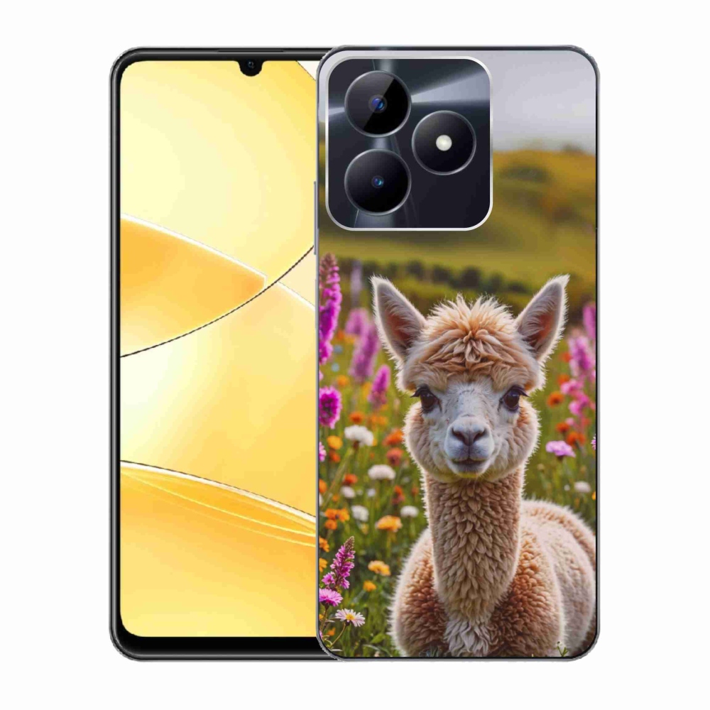 Gélový kryt mmCase na Realme C51/C53 - lama na lúke