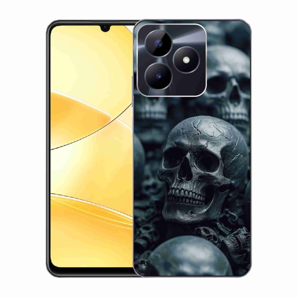 Gélový kryt mmCase na Realme C51/C53 - lebka 2