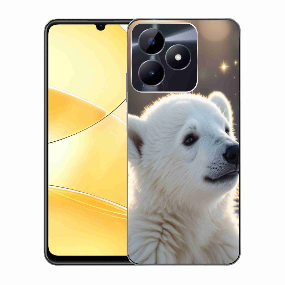 Gélový kryt mmCase na Realme C51/C53 - ľadový medveď