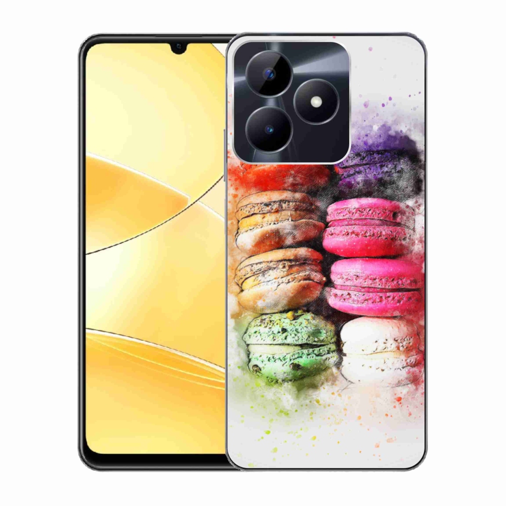 Gélový kryt mmCase na Realme C51/C53 - makrónky