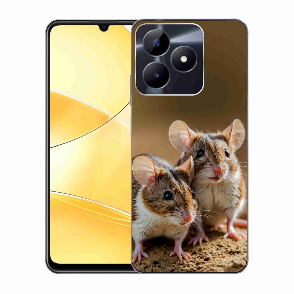Gélový kryt mmCase na Realme C51/C53 - myší duo