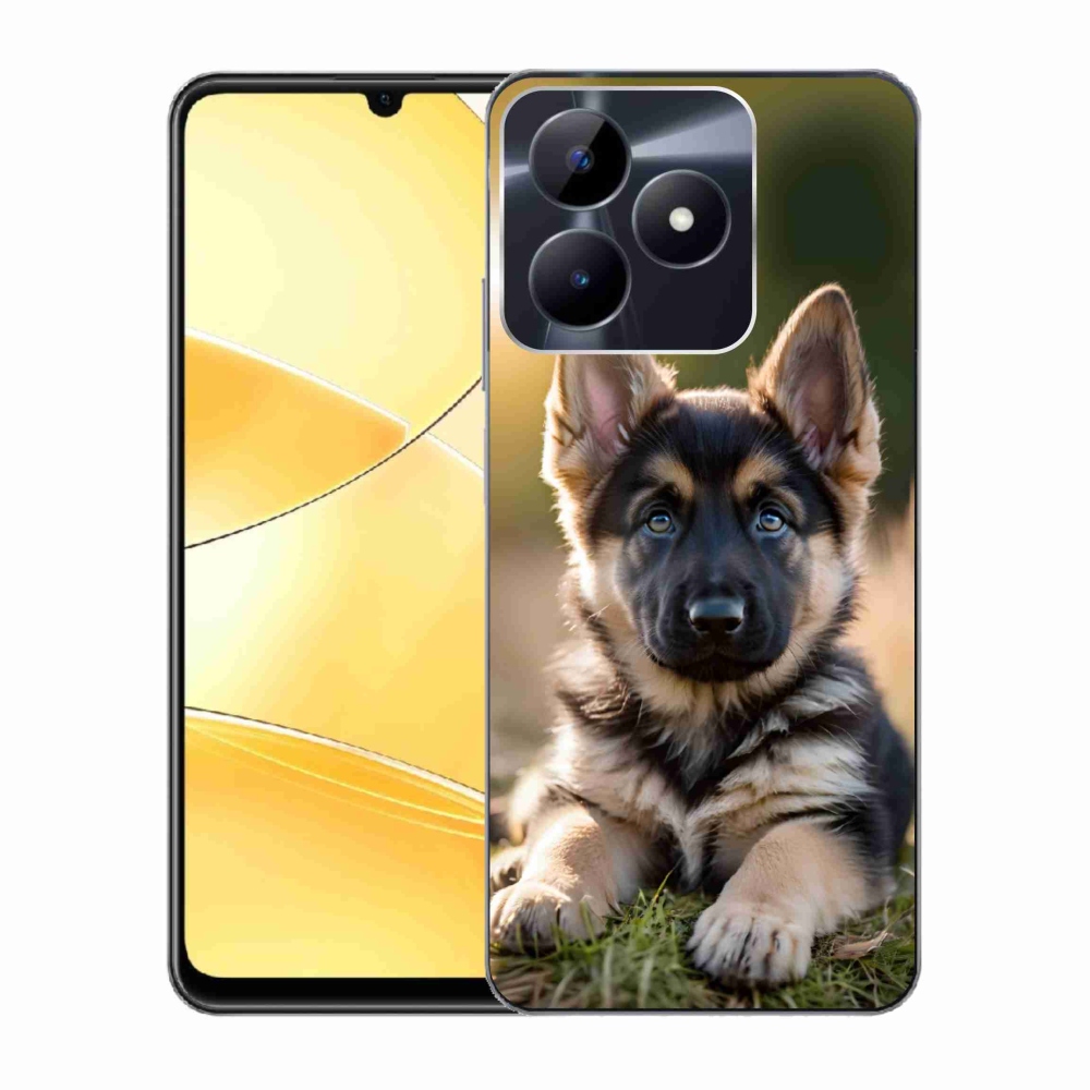 Gélový kryt mmCase na Realme C51/C53 - nemecký ovčiak v prírode