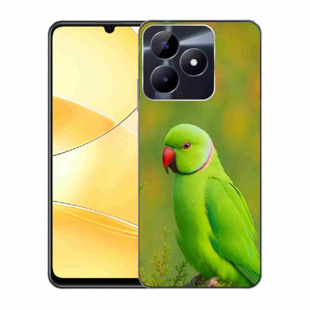 Gélový kryt mmCase na Realme C51/C53 - papagáj Alexandr 2