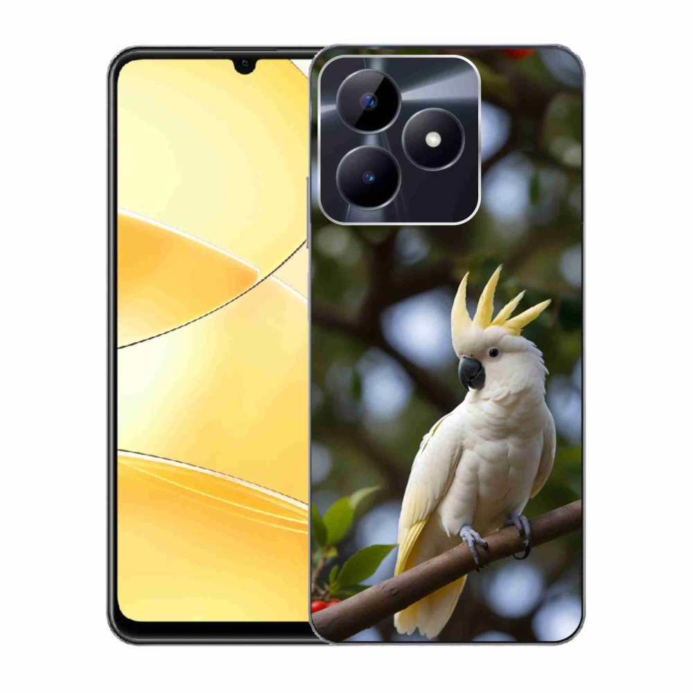 Gélový kryt mmCase na Realme C51/C53 - papagáj kakadu 3