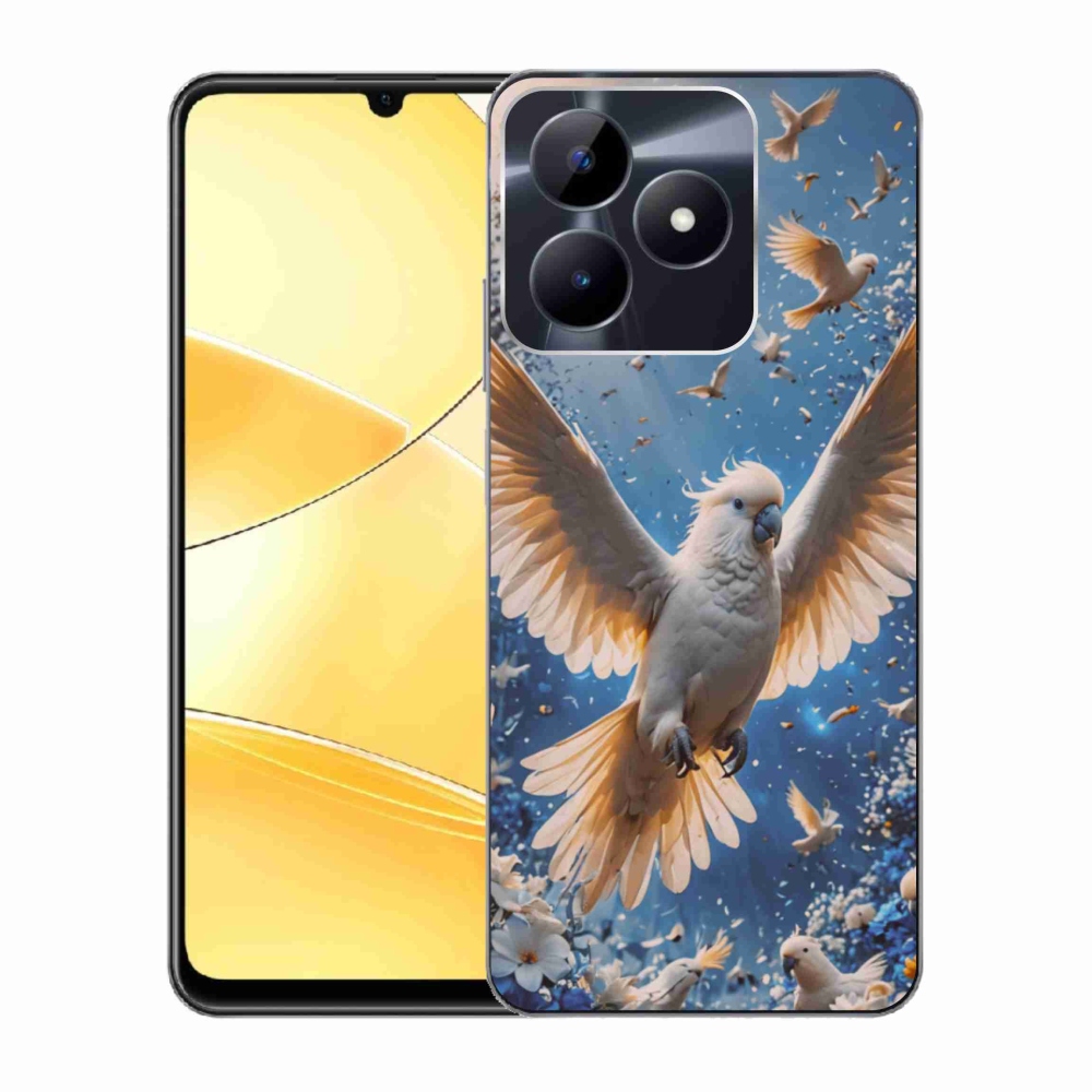 Gélový kryt mmCase na Realme C51/C53 - papagáj kakadu