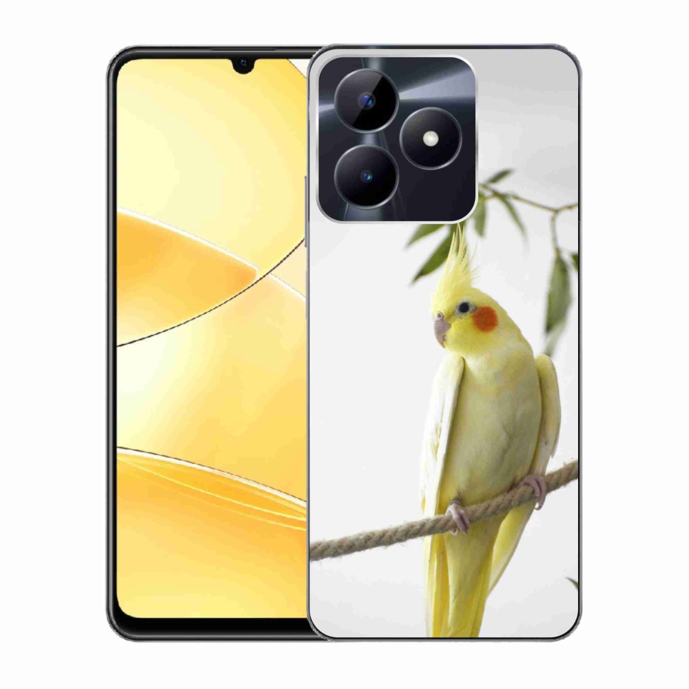 Gélový kryt mmCase na Realme C51/C53 - papagáj korela chocholatá