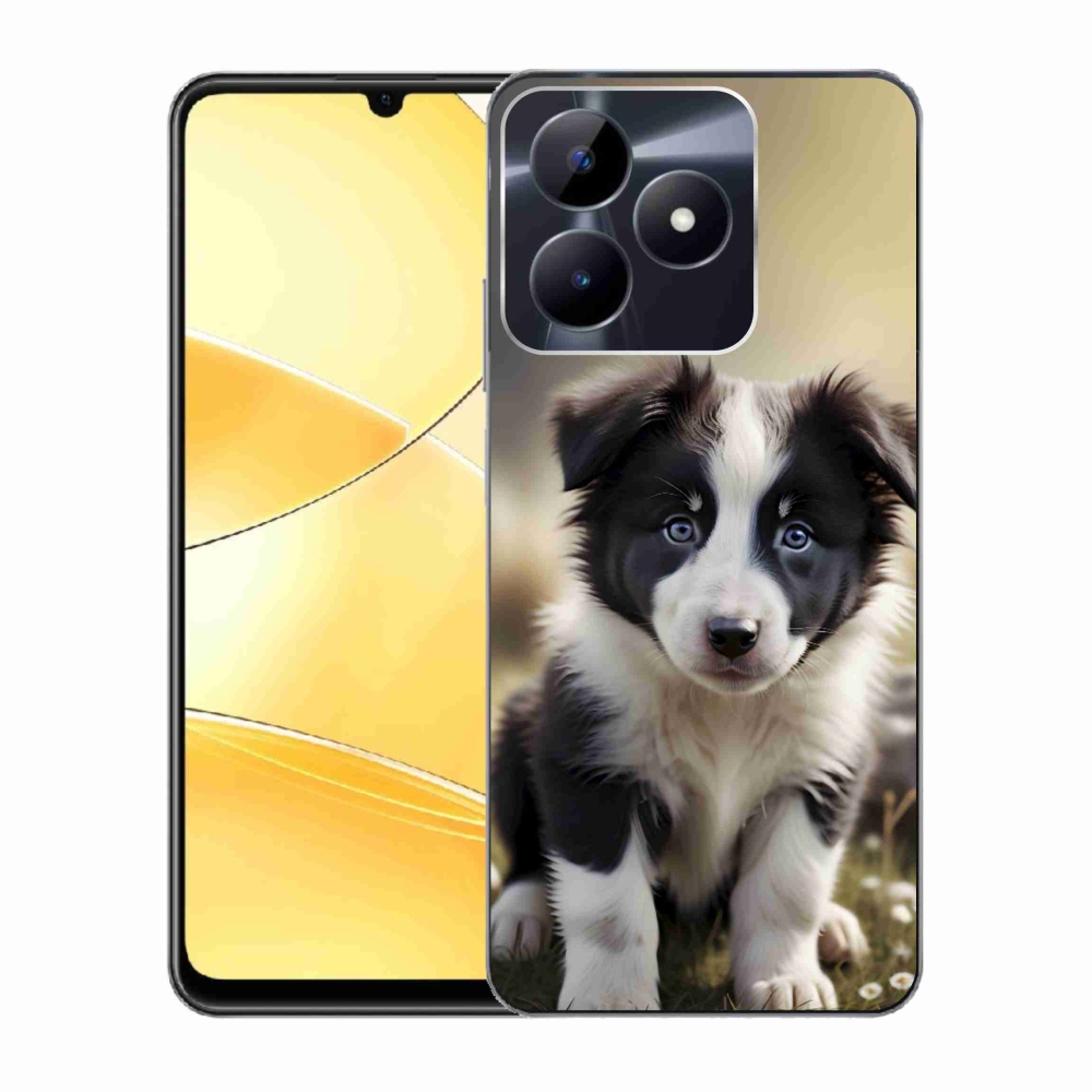 Gélový kryt mmCase na Realme C51/C53 - roztomilá border kólia