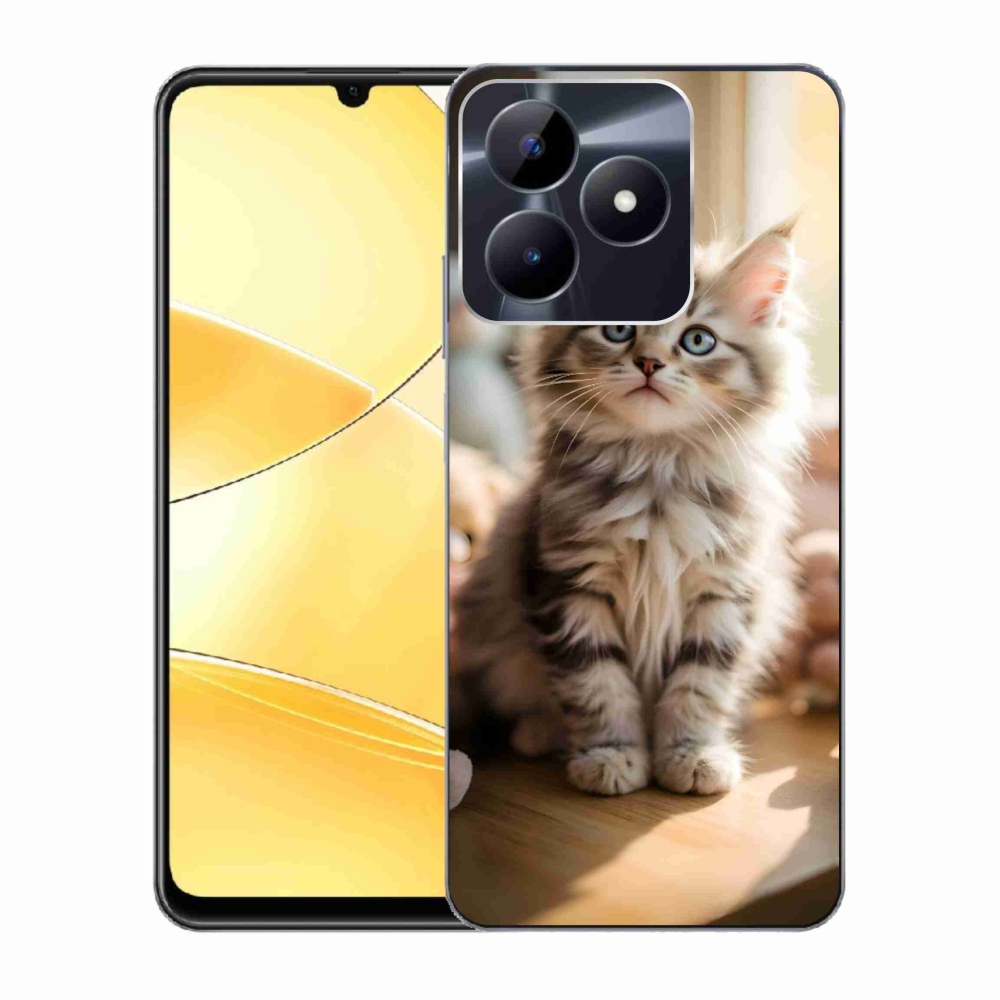 Gélový kryt mmCase na Realme C51/C53 - roztomilé mačiatko 10