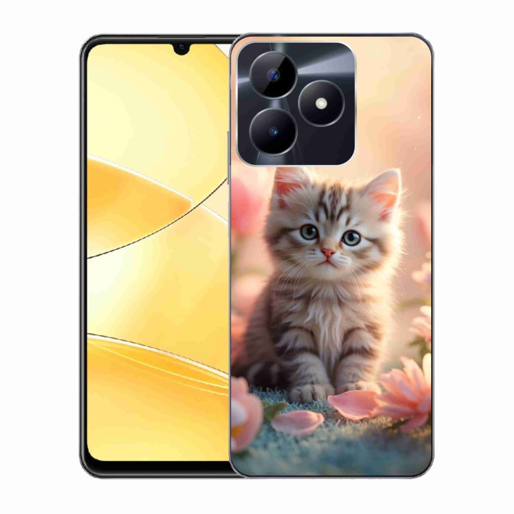Gélový kryt mmCase na Realme C51/C53 - roztomilé mačiatko 8