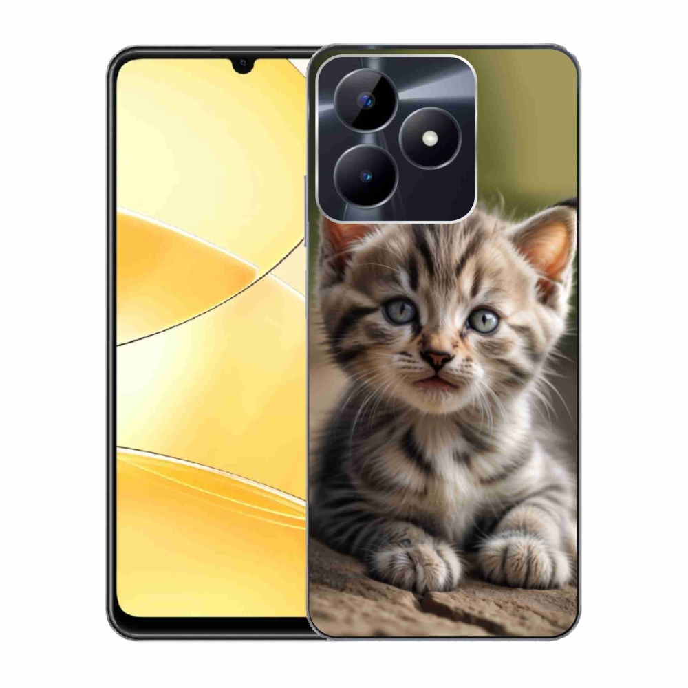 Gélový kryt mmCase na Realme C51/C53 - roztomilé mačiatko 9