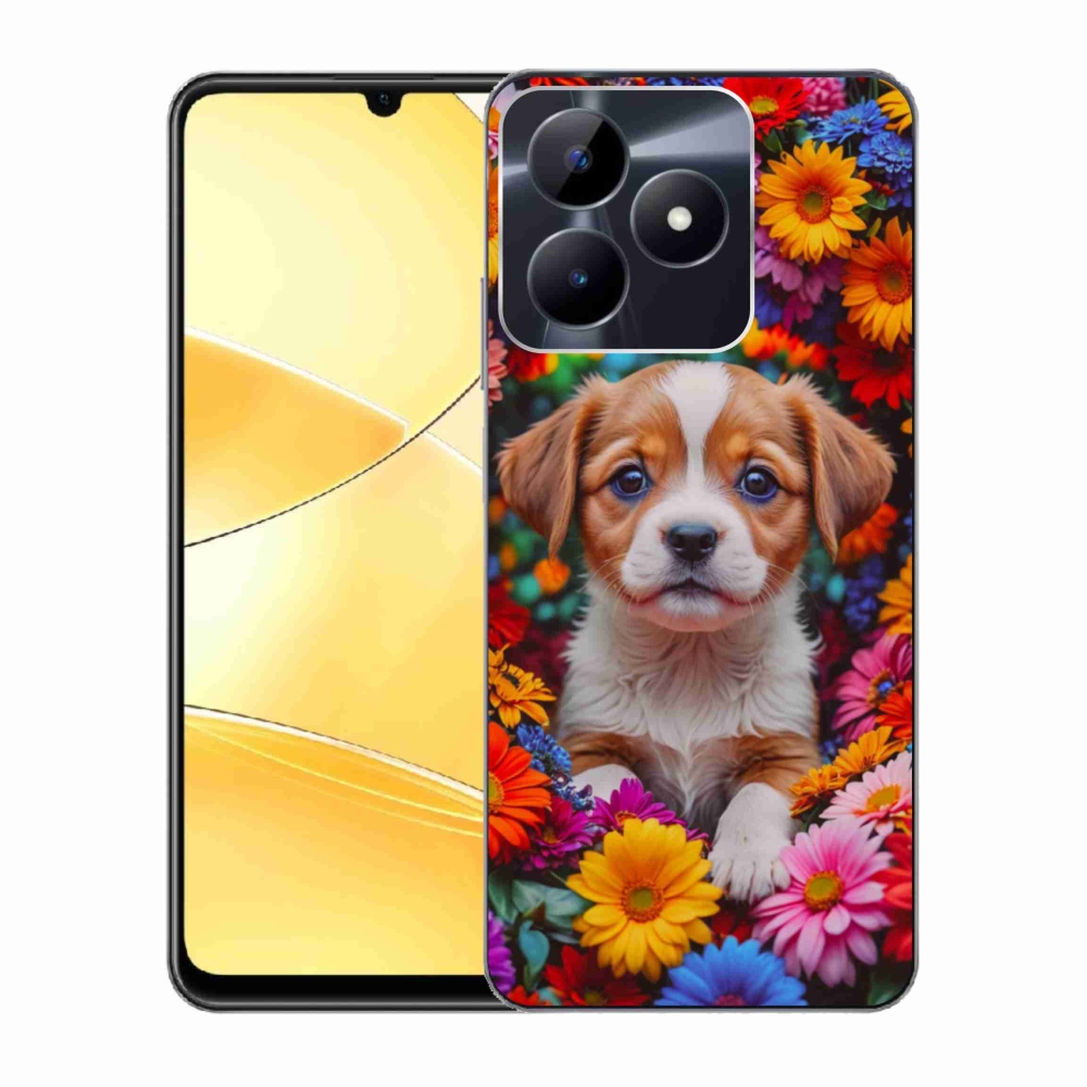 Gélový kryt mmCase na Realme C51/C53 - roztomilé šteňa