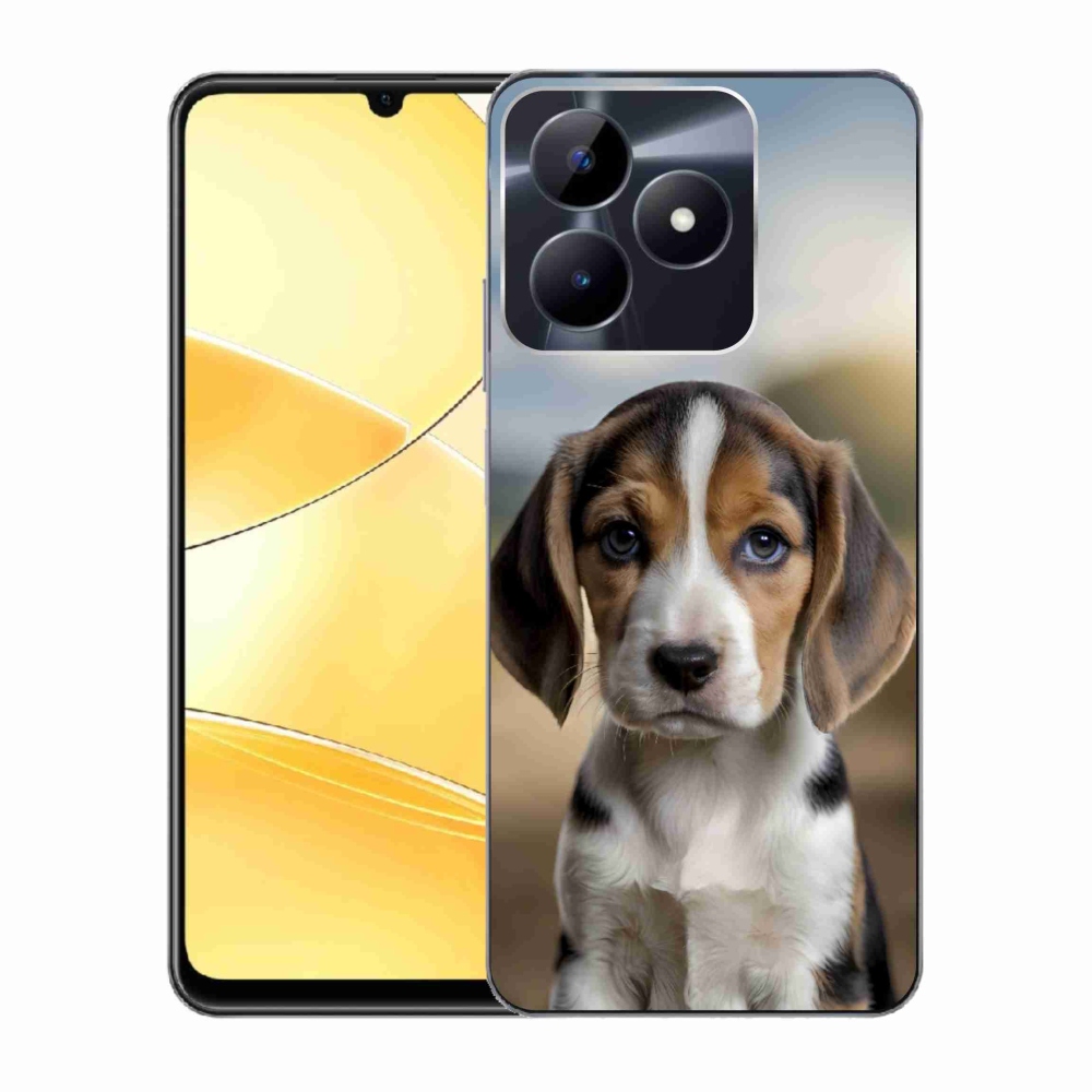 Gélový kryt mmCase na Realme C51/C53 - roztomilý bígl