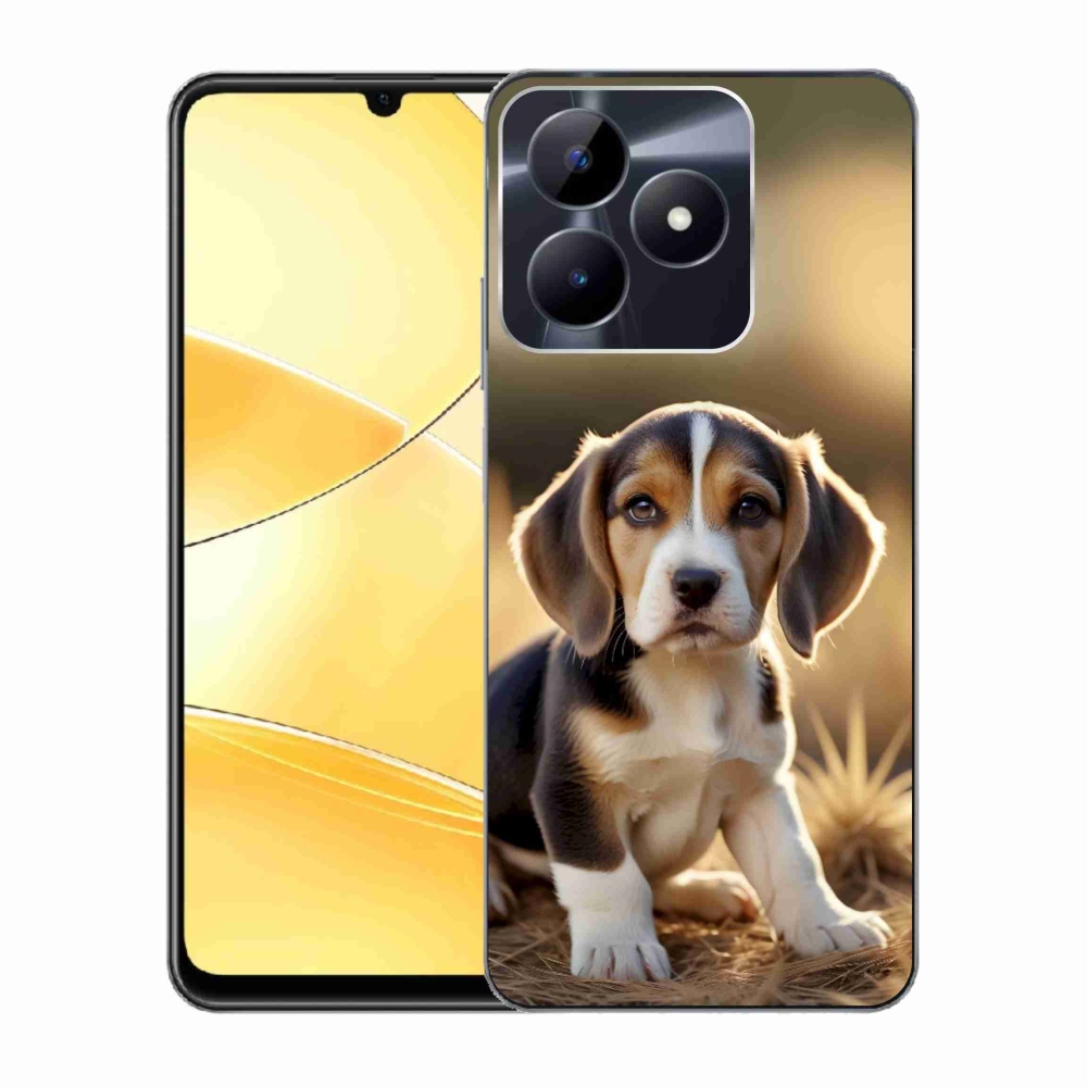 Gélový kryt mmCase na Realme C51/C53 - roztomilý bígl