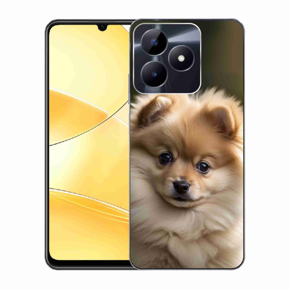 Gélový kryt mmCase na Realme C51/C53 - roztomilý pomeranian 2