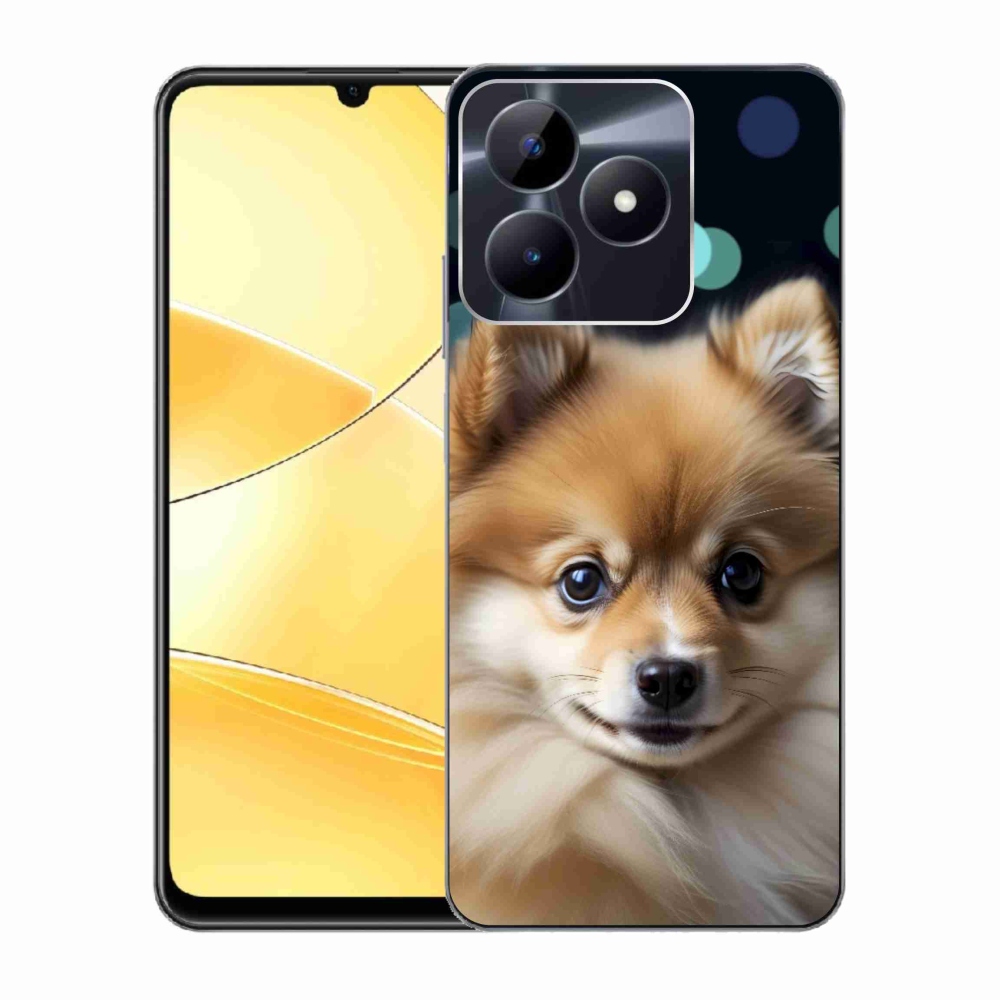 Gélový kryt mmCase na Realme C51/C53 - roztomilý pomeranian