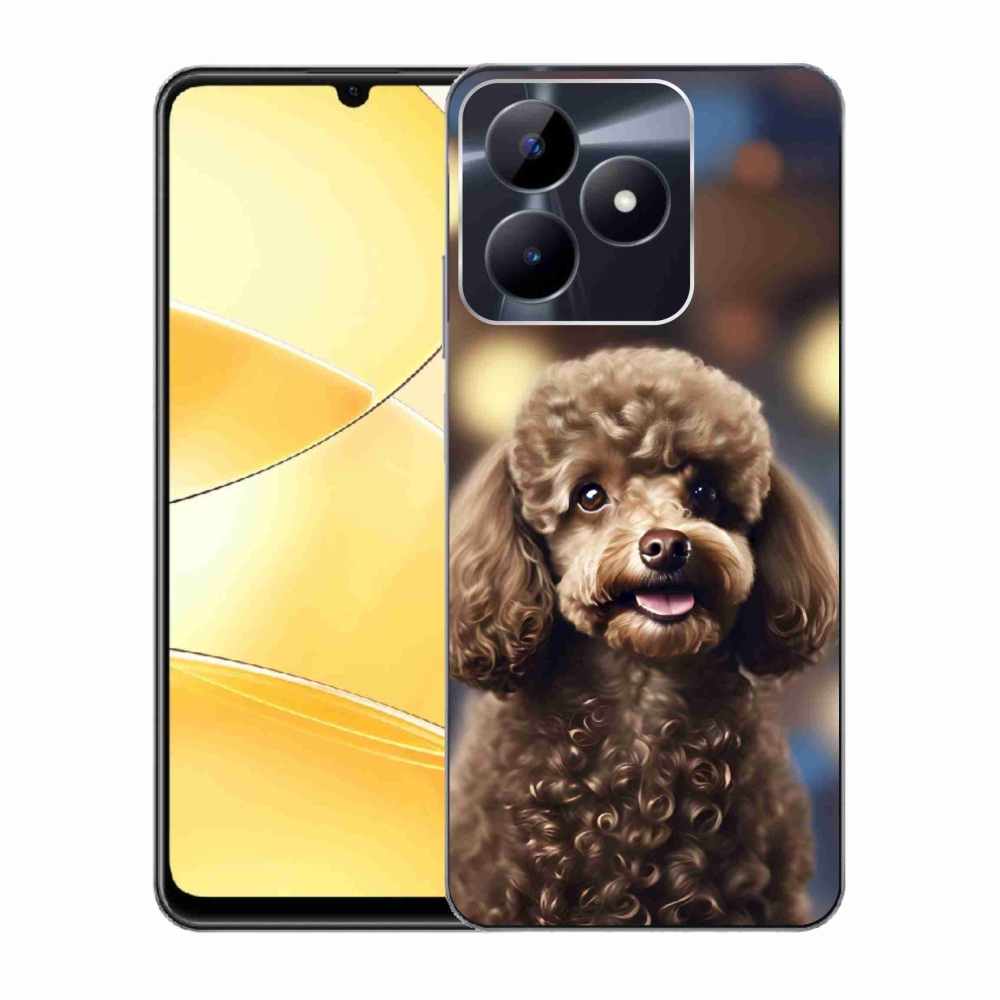Gélový kryt mmCase na Realme C51/C53 - roztomilý pudel