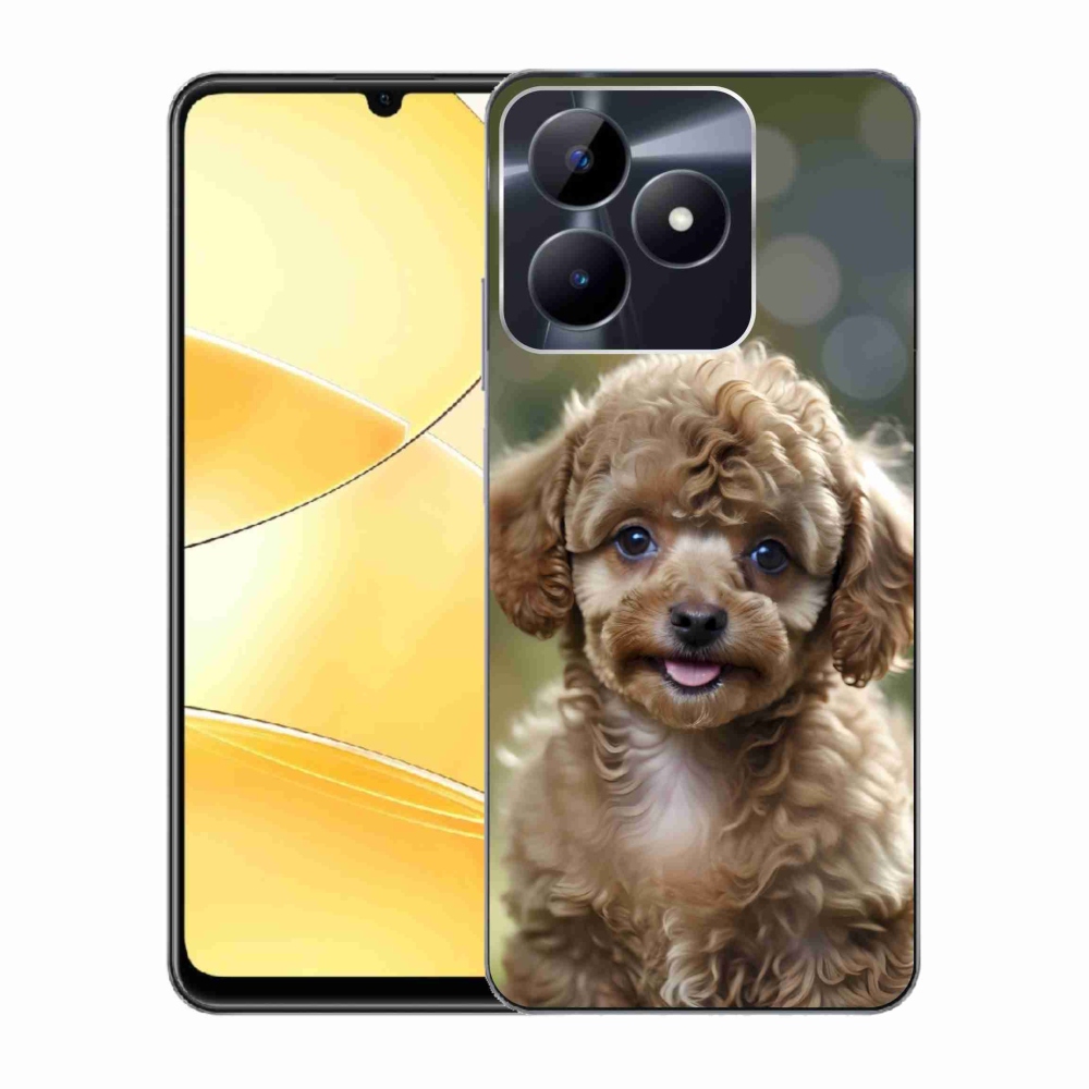 Gélový kryt mmCase na Realme C51/C53 - roztomilý pudel