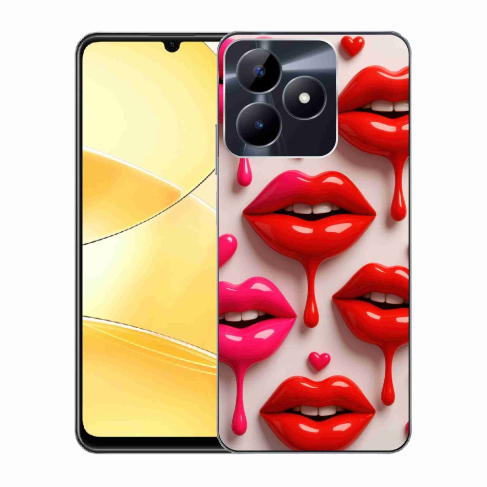 Gélový kryt mmCase na Realme C51/C53 - pery 2