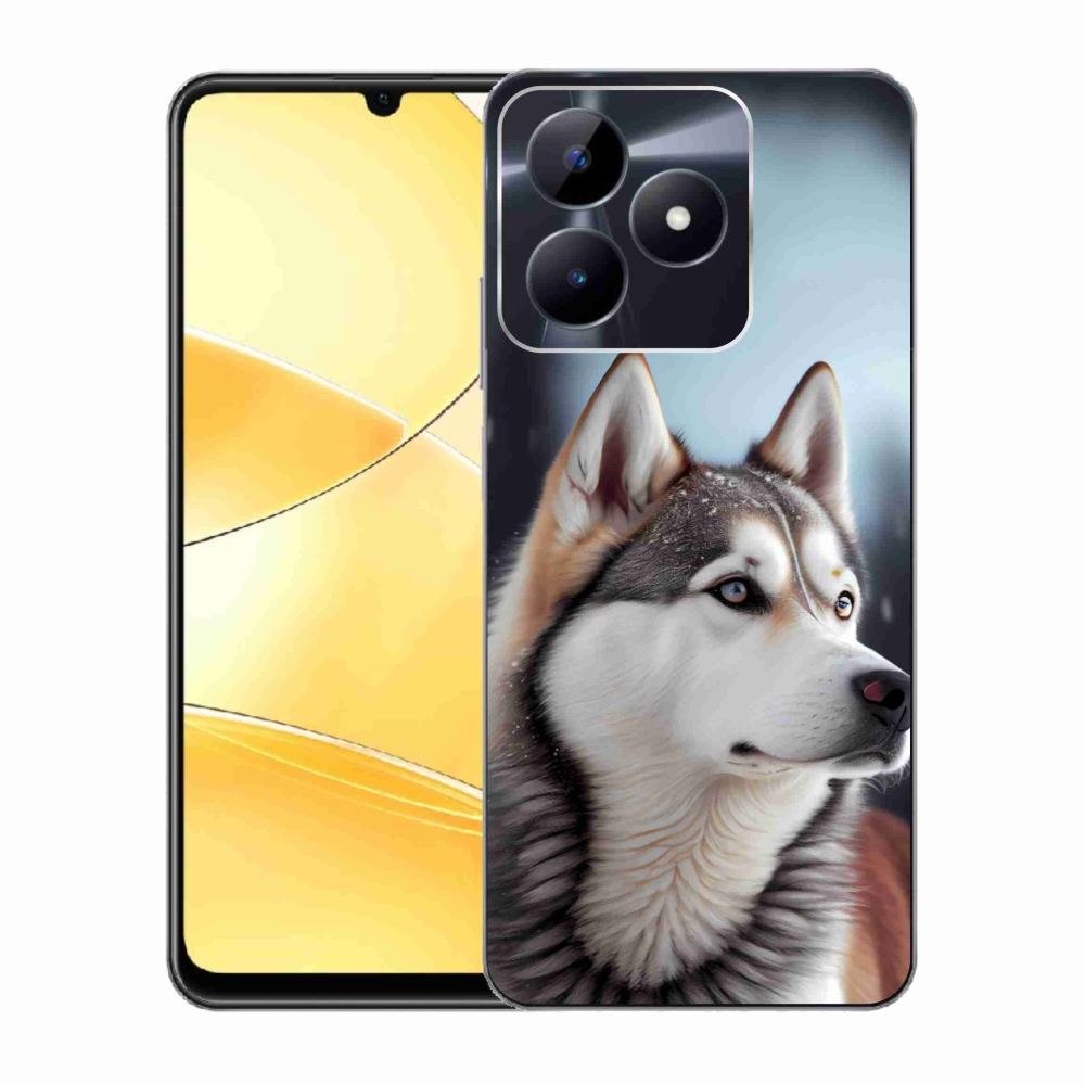 Gélový kryt mmCase na Realme C51/C53 - sibírsky husky