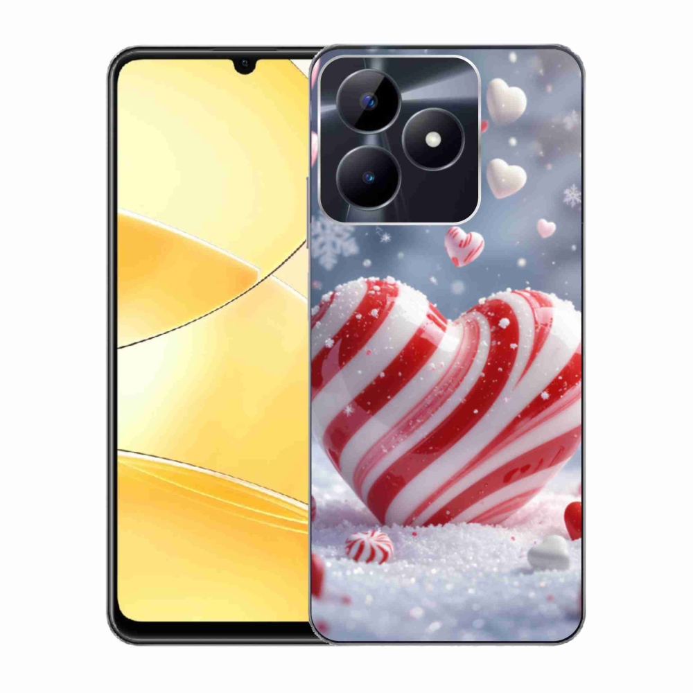 Gélový kryt mmCase na Realme C51/C53 - sladké srdce