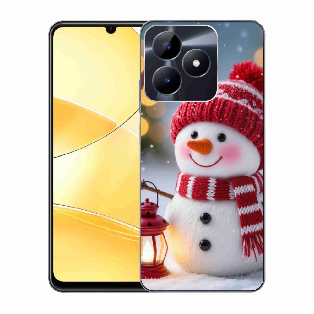 Gélový kryt mmCase na Realme C51/C53 - snehuliak 2