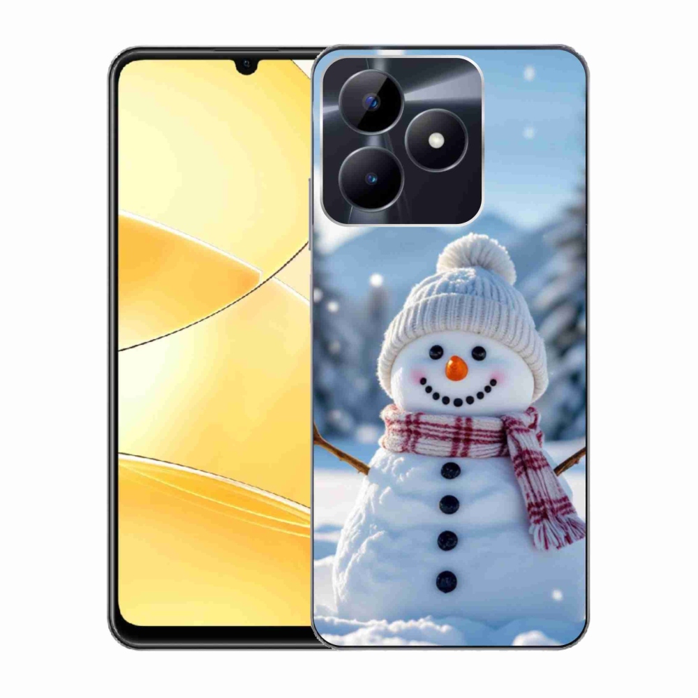 Gélový kryt mmCase na Realme C51/C53 - snehuliak 3