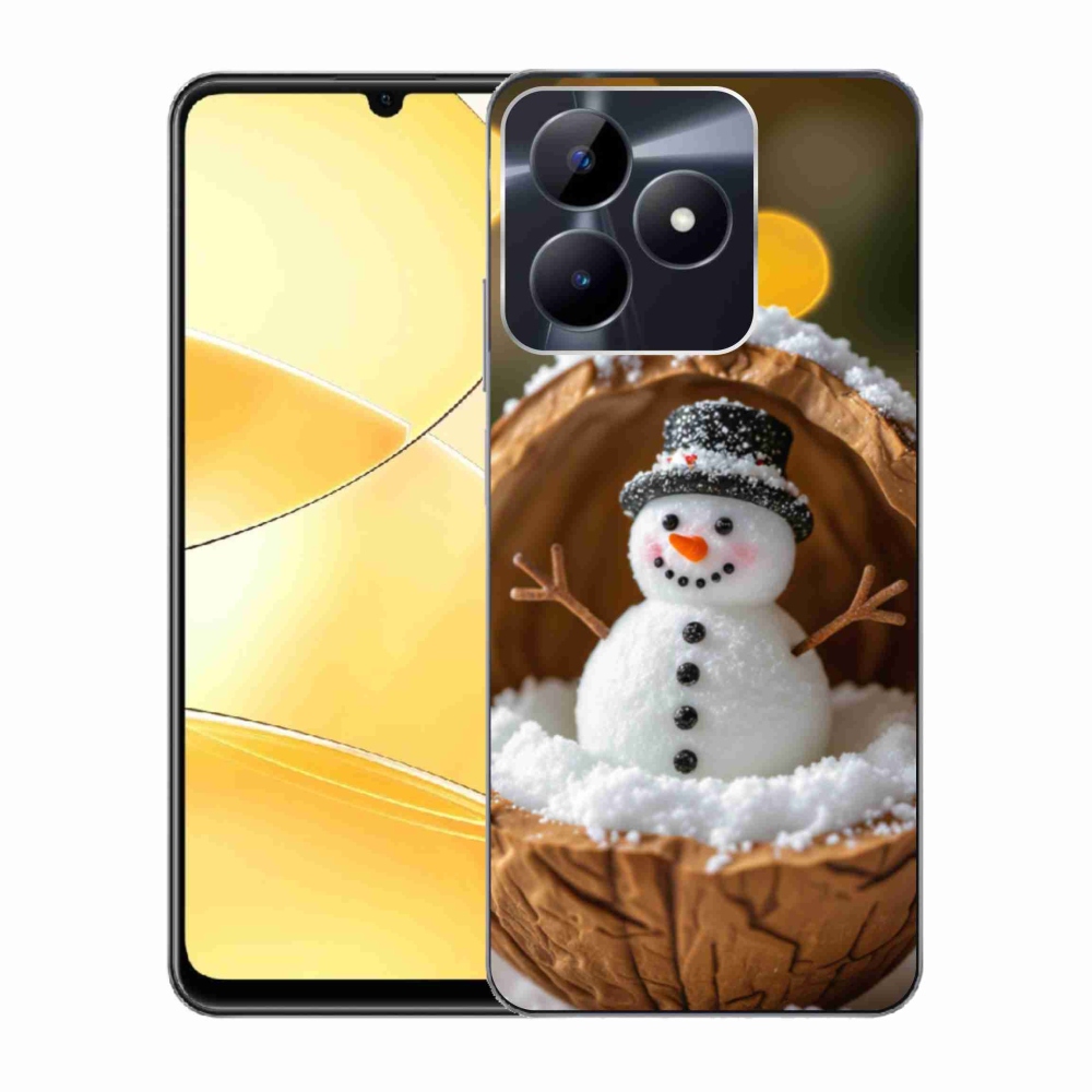 Gélový kryt mmCase na Realme C51/C53 - snehuliak 4