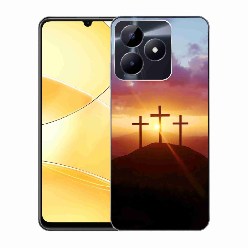 Gélový kryt mmCase na Realme C51/C53 - tri kríža