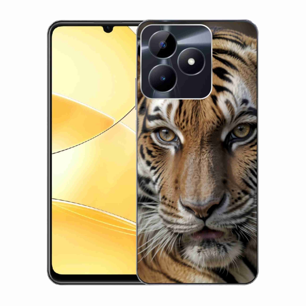 Gélový kryt mmCase na Realme C51/C53 - tigrie pohľad
