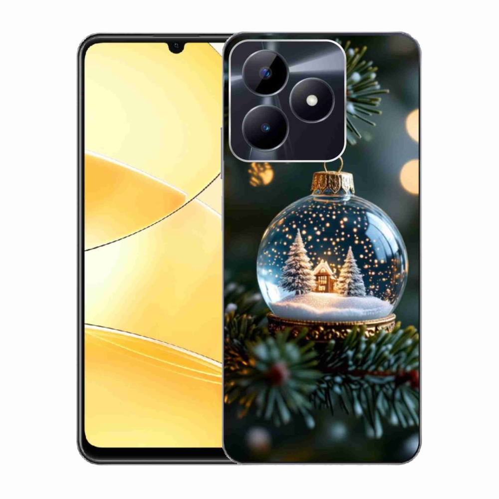 Gélový kryt mmCase na Realme C51/C53 - vianočné gule 2