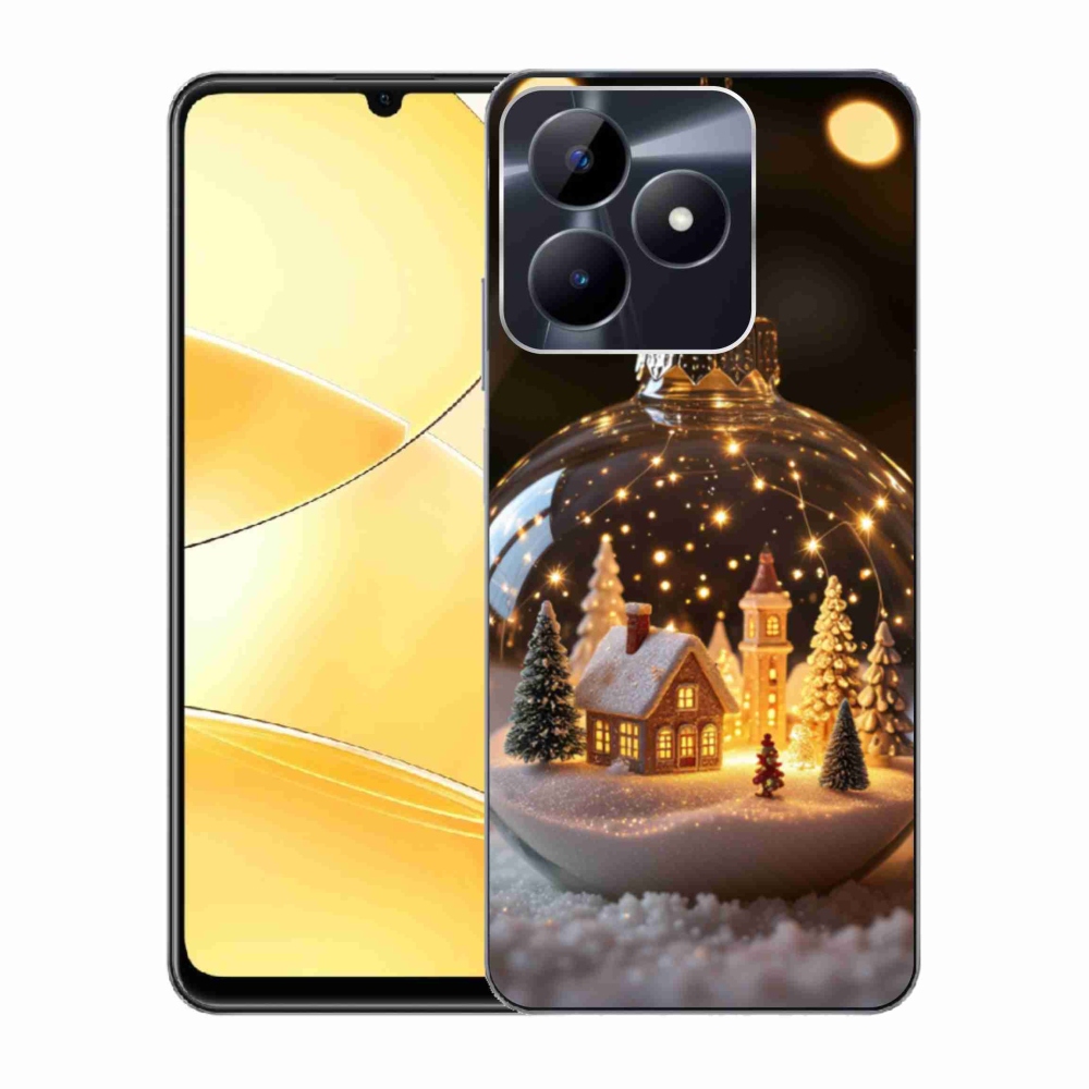 Gélový kryt mmCase na Realme C51/C53 - vianočné gule 3
