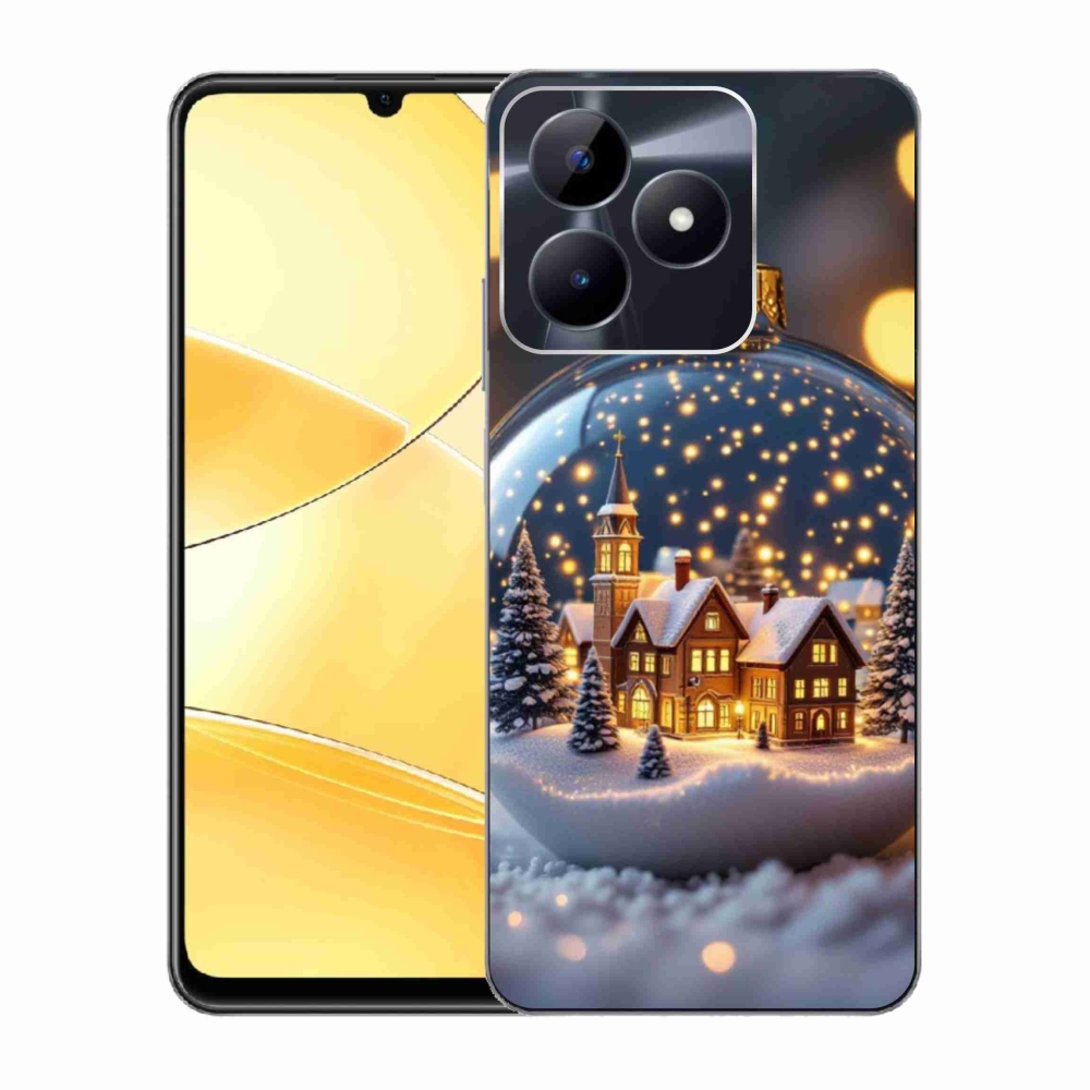 Gélový kryt mmCase na Realme C51/C53 - vianočné gule 4