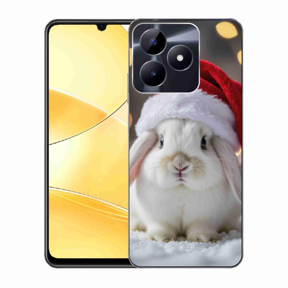 Gélový kryt mmCase na Realme C51/C53 - vianočný králik