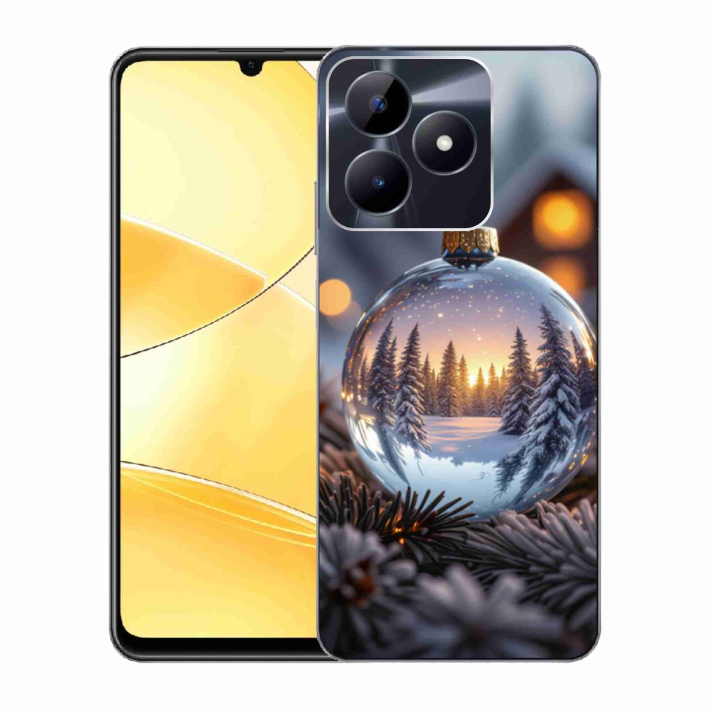 Gélový kryt mmCase na Realme C51/C53 - vianočná ozdoba