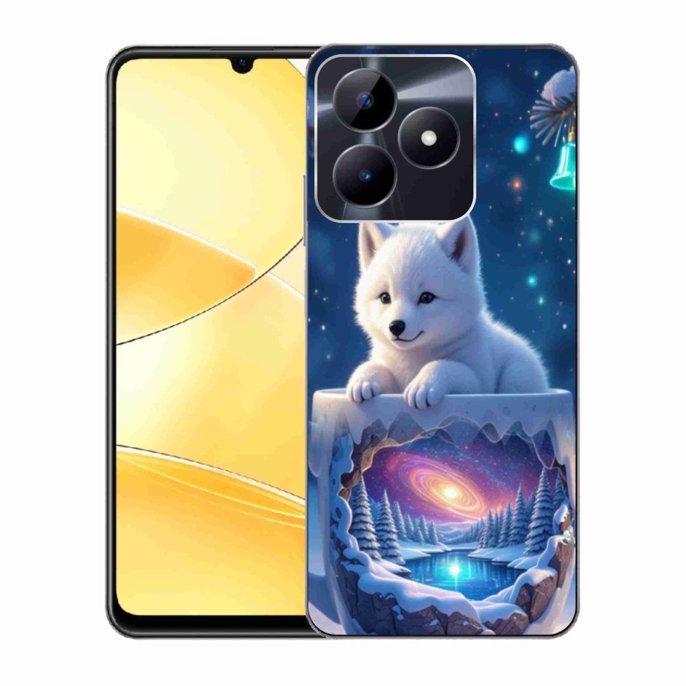 Gélový kryt mmCase na Realme C51/C53 - vianočné šteňa