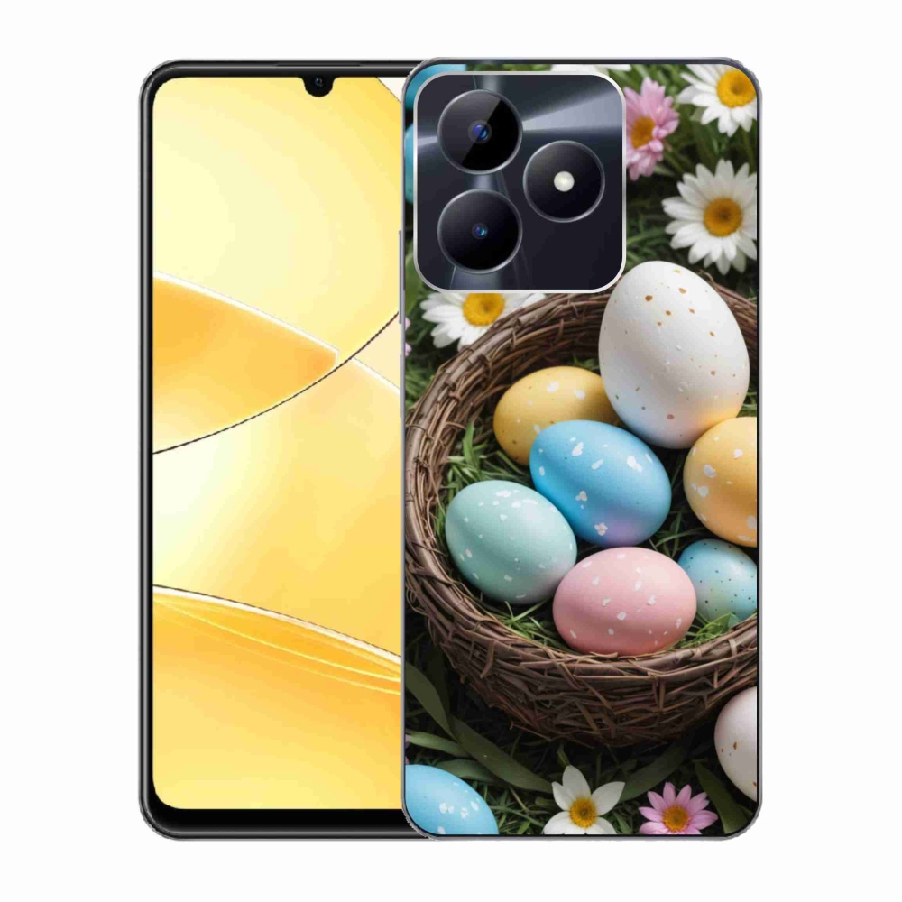 Gélový kryt mmCase na Realme C51/C53 - veľkonočné vajíčka 2