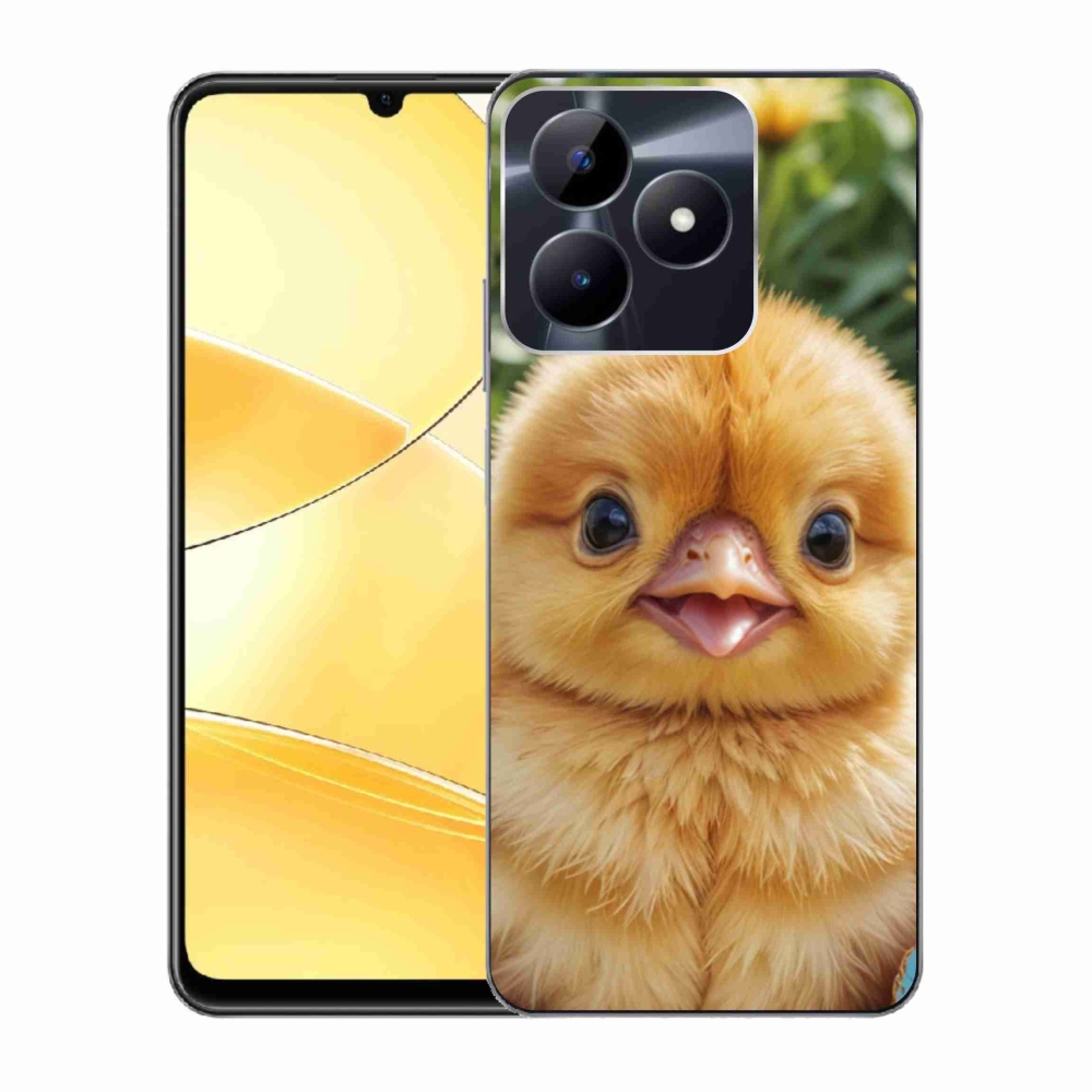 Gélový kryt mmCase na Realme C51/C53 - veselé kuriatko
