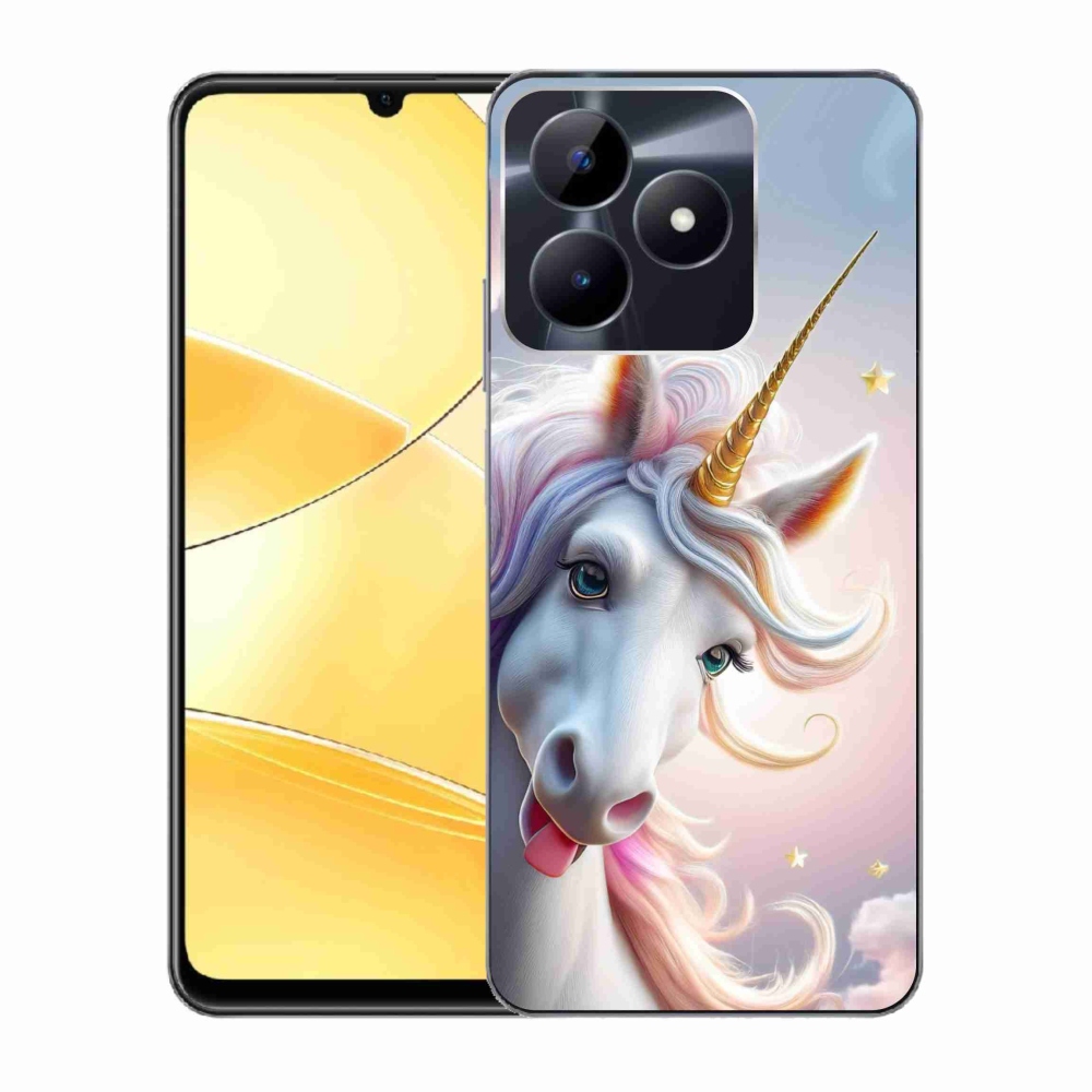 Gélový kryt mmCase na Realme C51/C53 - veselý jednorožec