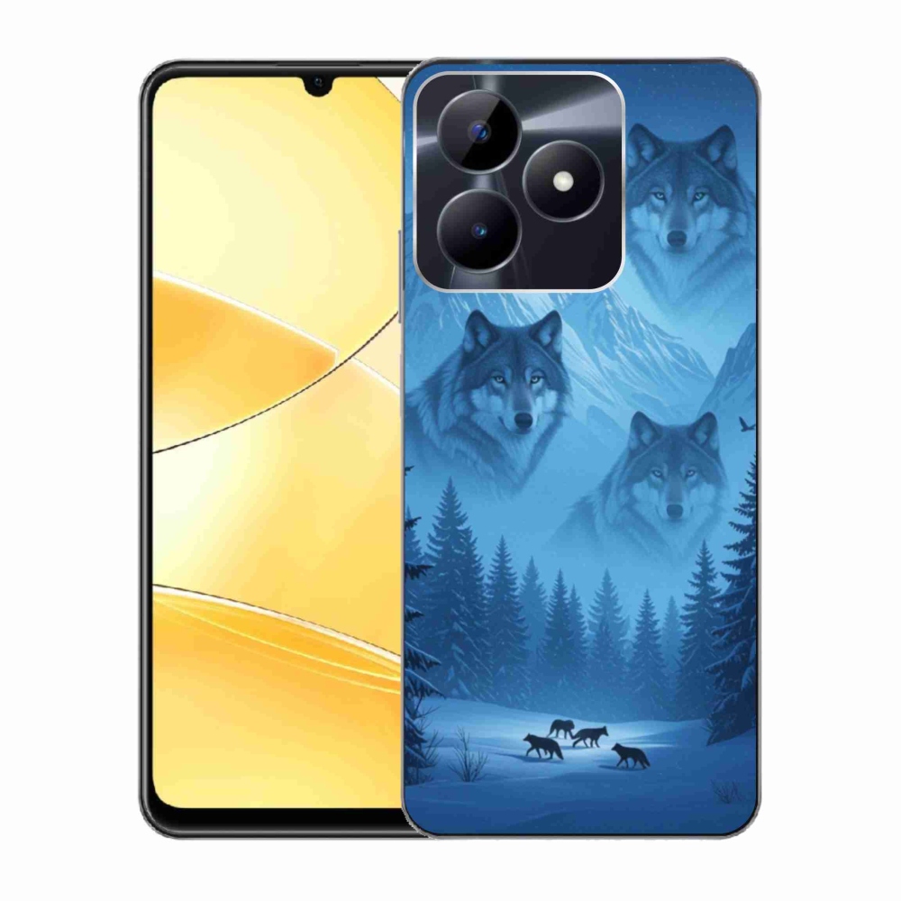 Gélový kryt mmCase na Realme C51/C53 - vlčia svorka
