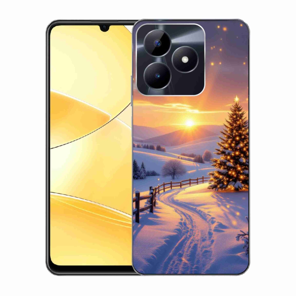 Gélový kryt mmCase na Realme C51/C53 - zimná krajina