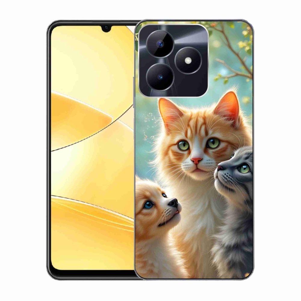 Gélový kryt mmCase na Realme C51/C53 - zvieracie priateľstvo 2