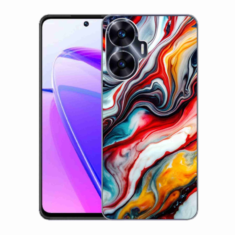 Gélový kryt mmCase na Realme C55 - abstraktný motív 35