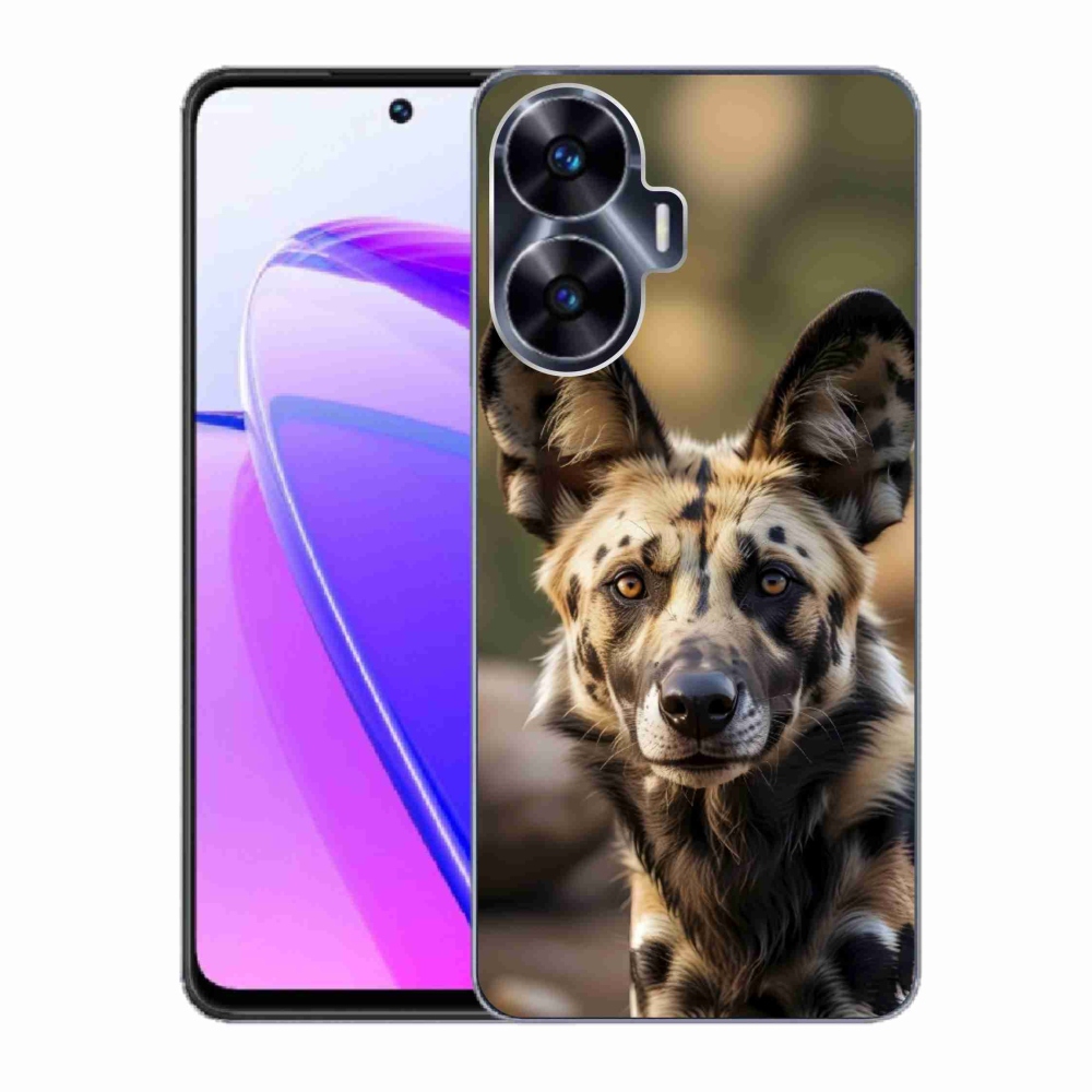 Gélový kryt mmCase na Realme C55 - africký divoký pes